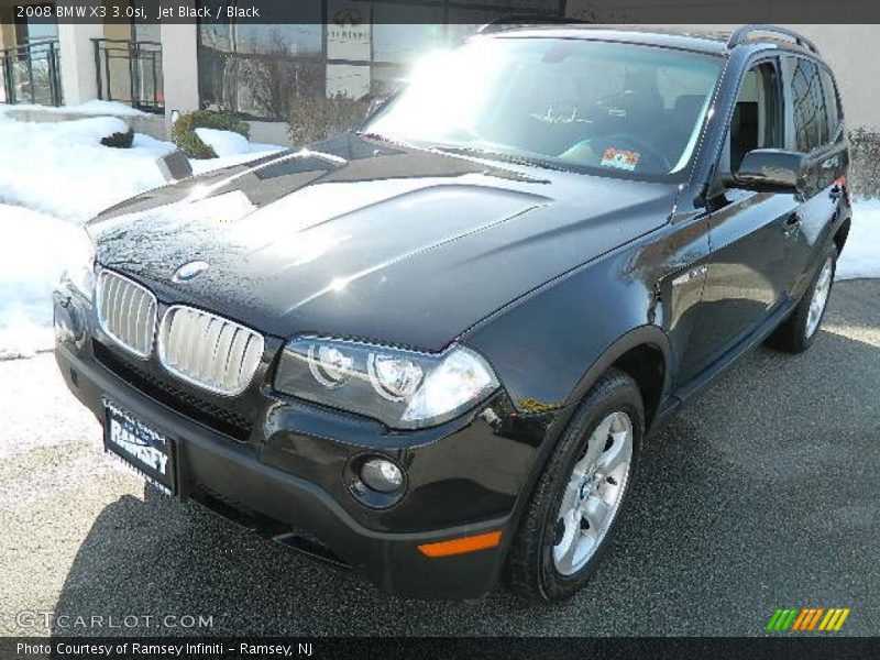 Jet Black / Black 2008 BMW X3 3.0si