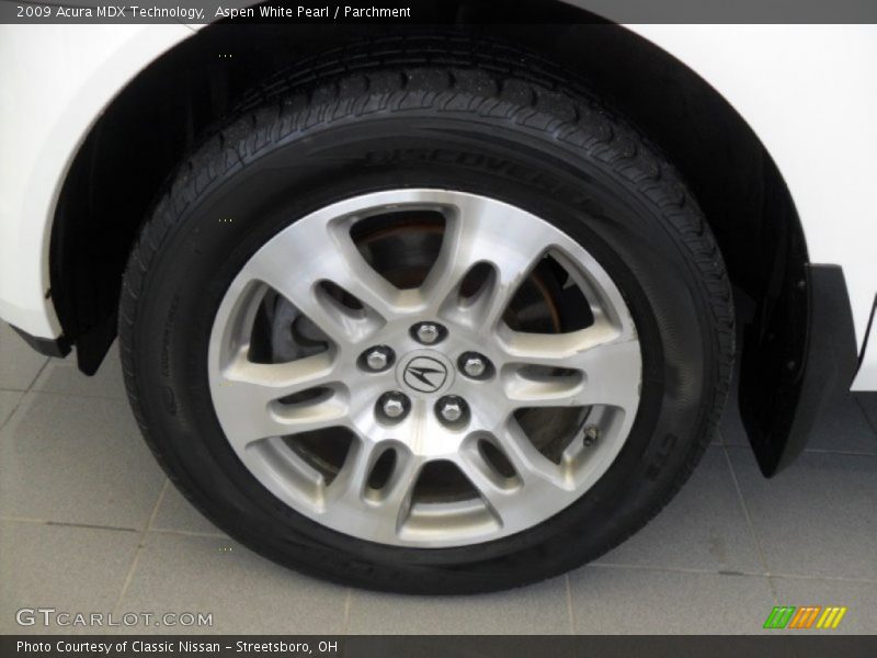 Aspen White Pearl / Parchment 2009 Acura MDX Technology