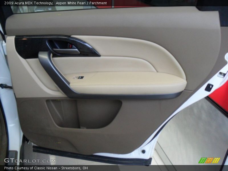 Aspen White Pearl / Parchment 2009 Acura MDX Technology