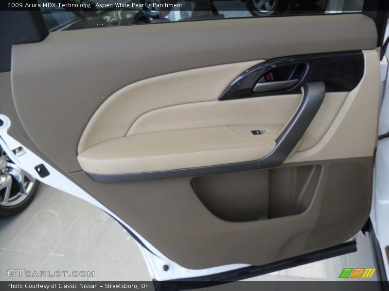 Aspen White Pearl / Parchment 2009 Acura MDX Technology
