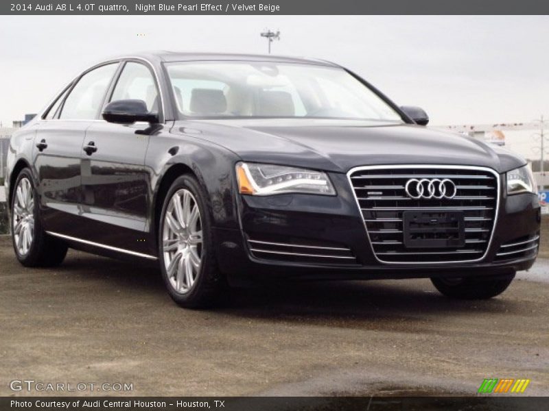 Night Blue Pearl Effect / Velvet Beige 2014 Audi A8 L 4.0T quattro