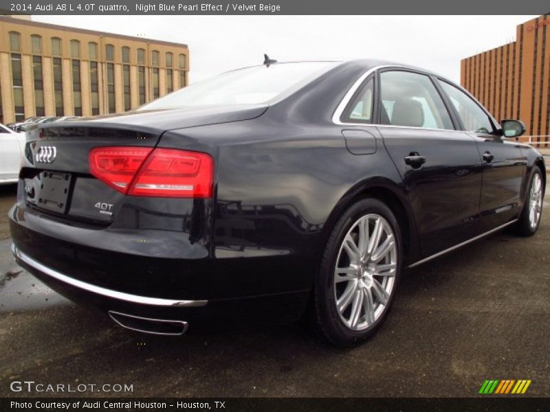 Night Blue Pearl Effect / Velvet Beige 2014 Audi A8 L 4.0T quattro