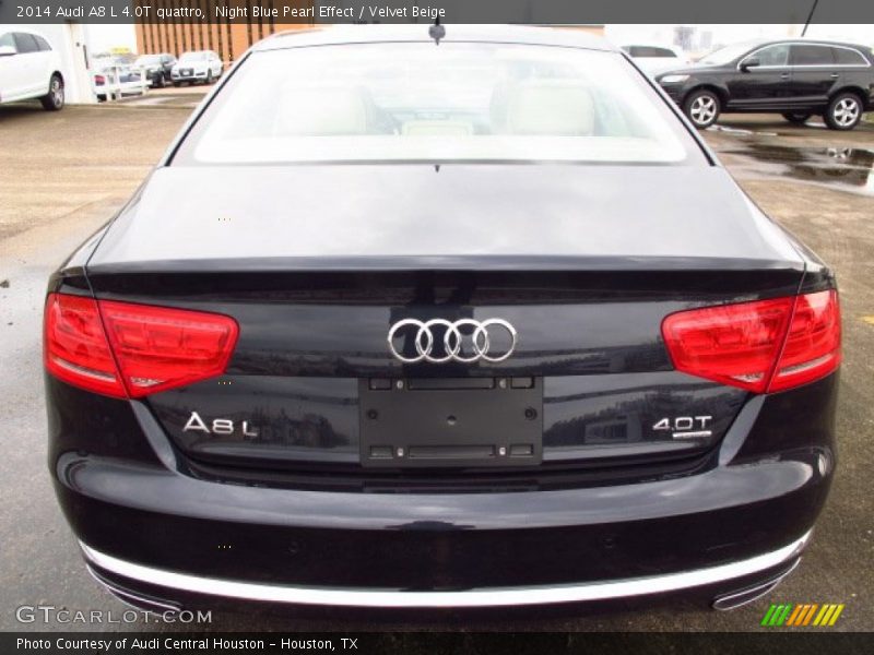 Night Blue Pearl Effect / Velvet Beige 2014 Audi A8 L 4.0T quattro