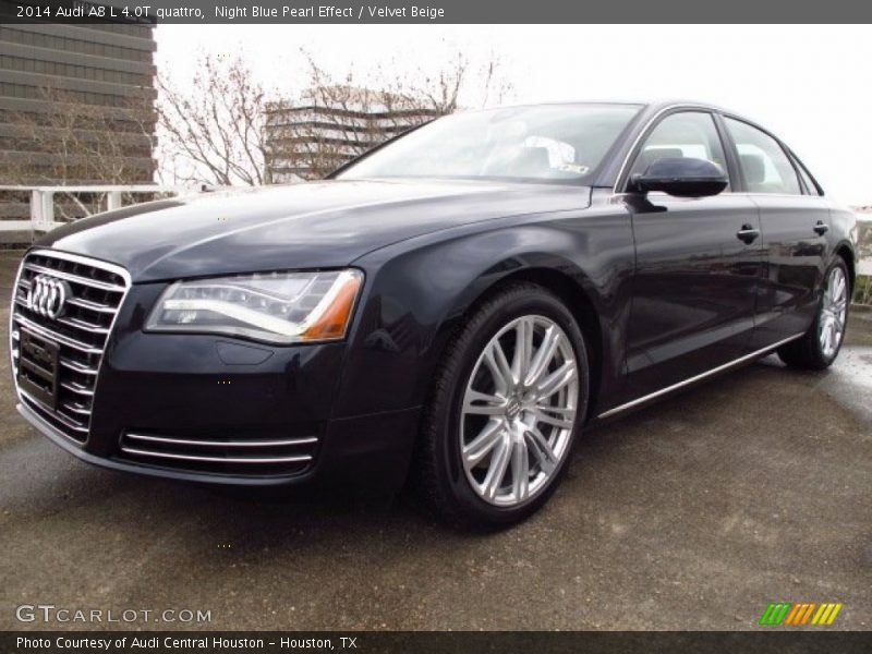 Night Blue Pearl Effect / Velvet Beige 2014 Audi A8 L 4.0T quattro