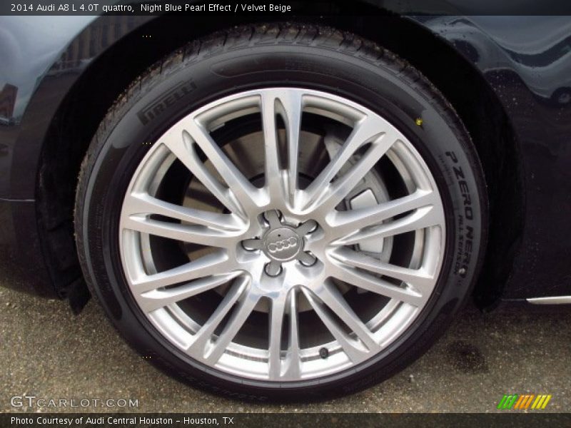 Night Blue Pearl Effect / Velvet Beige 2014 Audi A8 L 4.0T quattro