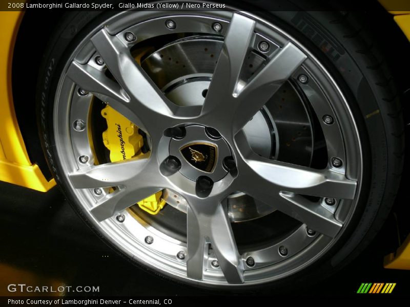 Giallo Midas (Yellow) / Nero Perseus 2008 Lamborghini Gallardo Spyder