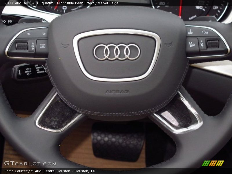 Night Blue Pearl Effect / Velvet Beige 2014 Audi A8 L 4.0T quattro
