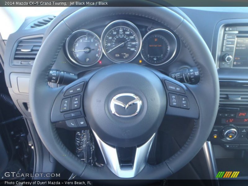 Jet Black Mica / Black 2014 Mazda CX-5 Grand Touring