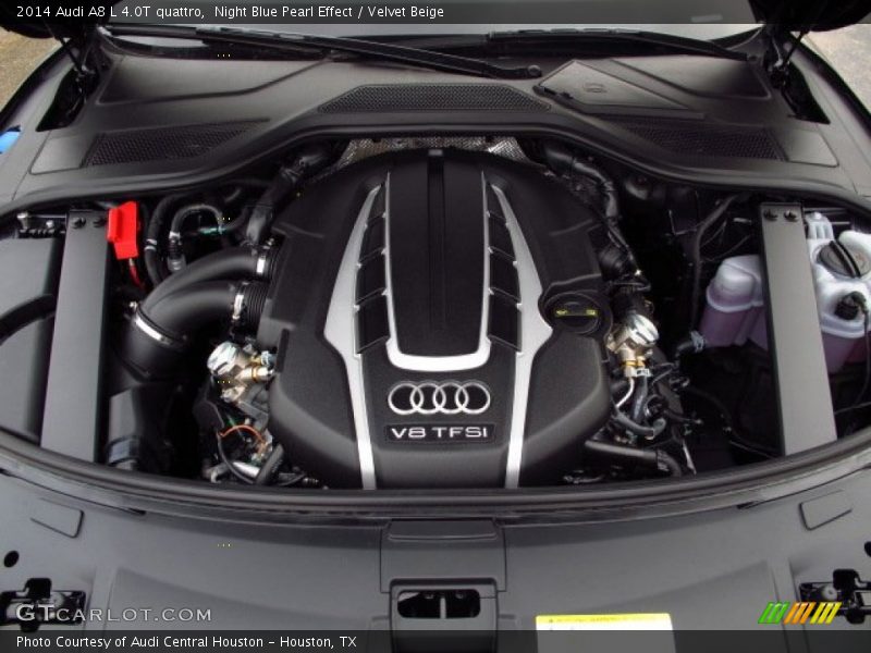 Night Blue Pearl Effect / Velvet Beige 2014 Audi A8 L 4.0T quattro