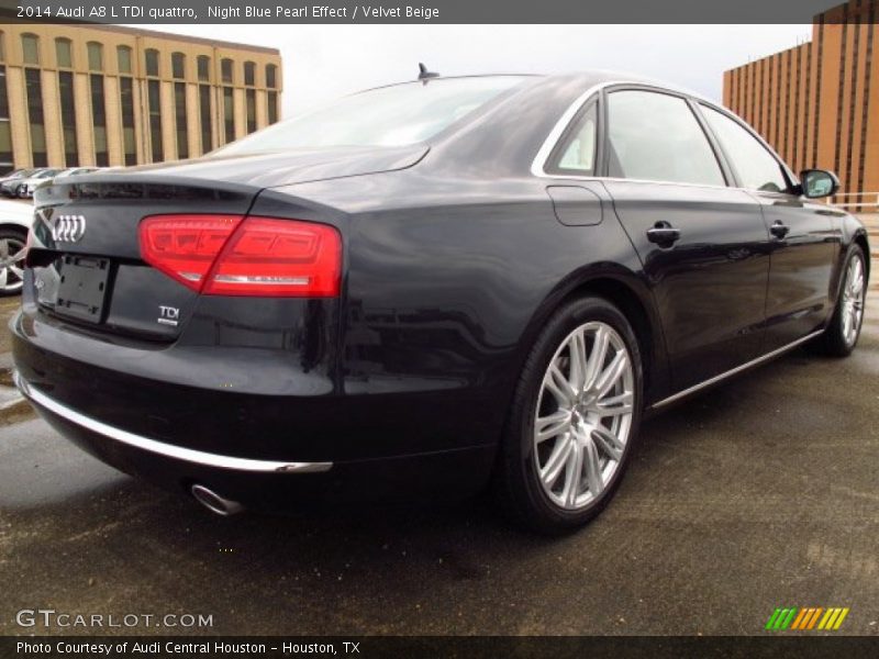 Night Blue Pearl Effect / Velvet Beige 2014 Audi A8 L TDI quattro