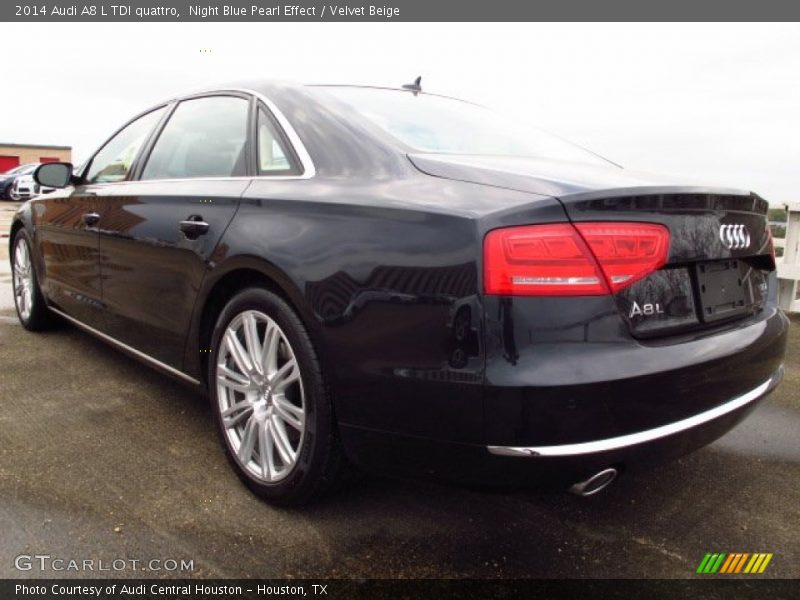 Night Blue Pearl Effect / Velvet Beige 2014 Audi A8 L TDI quattro