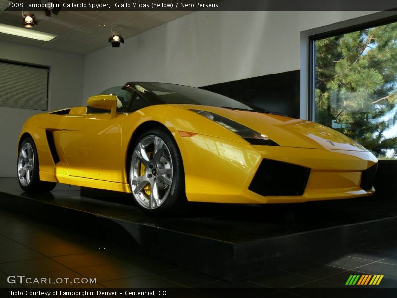 Giallo Midas (Yellow) / Nero Perseus 2008 Lamborghini Gallardo Spyder