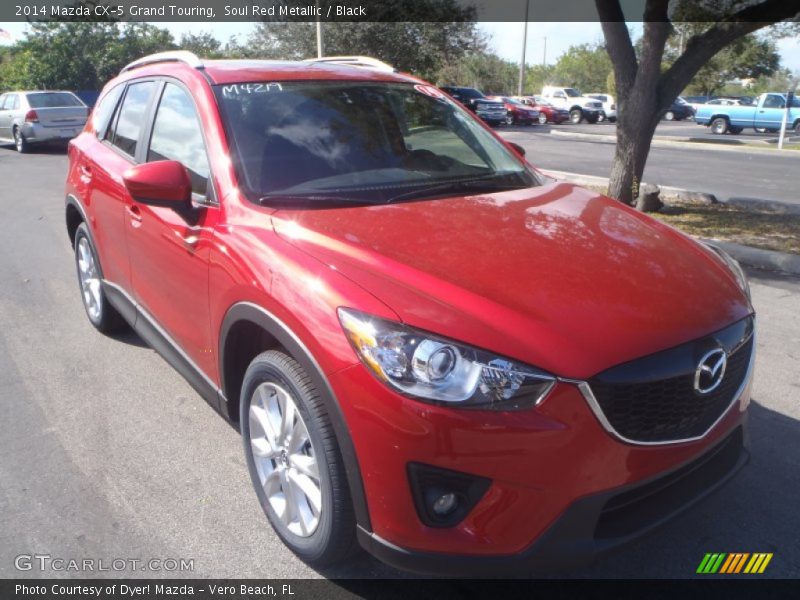 Soul Red Metallic / Black 2014 Mazda CX-5 Grand Touring