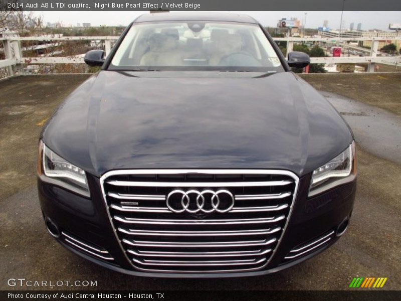 Night Blue Pearl Effect / Velvet Beige 2014 Audi A8 L TDI quattro