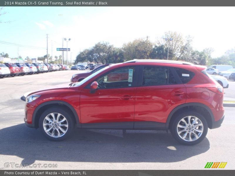 Soul Red Metallic / Black 2014 Mazda CX-5 Grand Touring