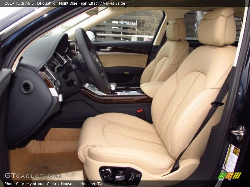 Night Blue Pearl Effect / Velvet Beige 2014 Audi A8 L TDI quattro