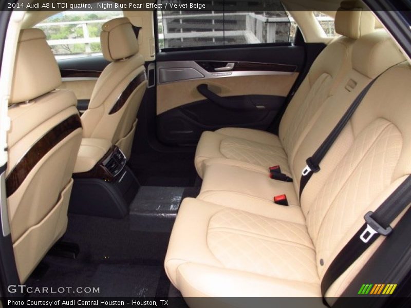 Night Blue Pearl Effect / Velvet Beige 2014 Audi A8 L TDI quattro