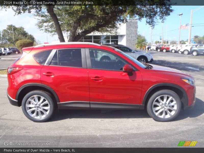 Soul Red Metallic / Black 2014 Mazda CX-5 Grand Touring