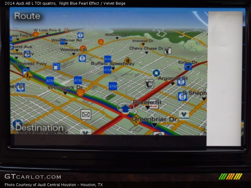 Night Blue Pearl Effect / Velvet Beige 2014 Audi A8 L TDI quattro