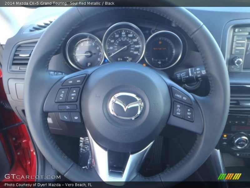 Soul Red Metallic / Black 2014 Mazda CX-5 Grand Touring