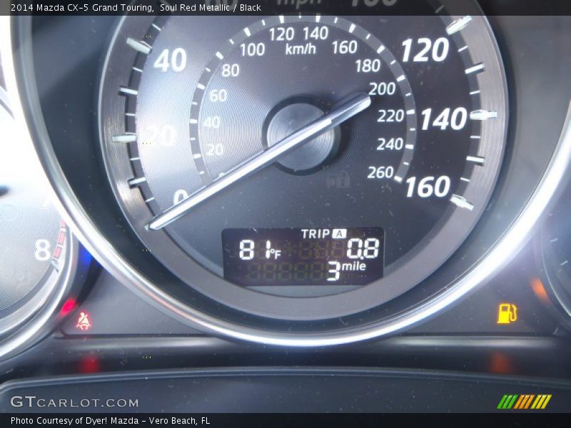 Soul Red Metallic / Black 2014 Mazda CX-5 Grand Touring
