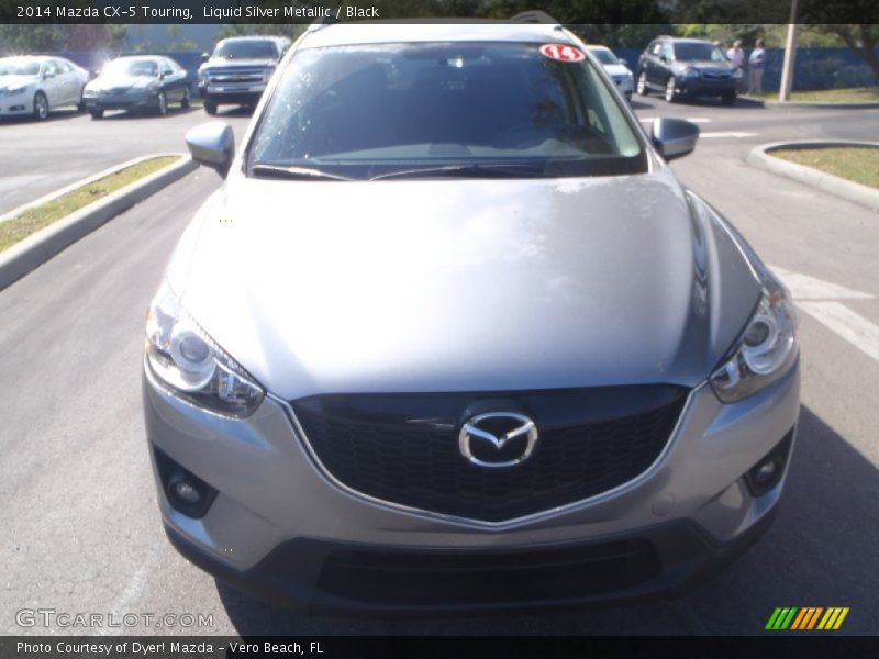 Liquid Silver Metallic / Black 2014 Mazda CX-5 Touring