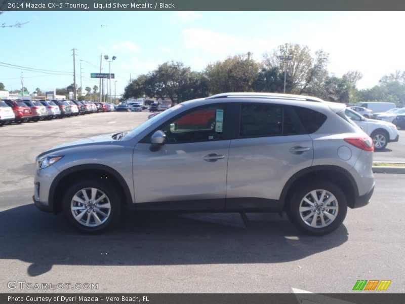 Liquid Silver Metallic / Black 2014 Mazda CX-5 Touring