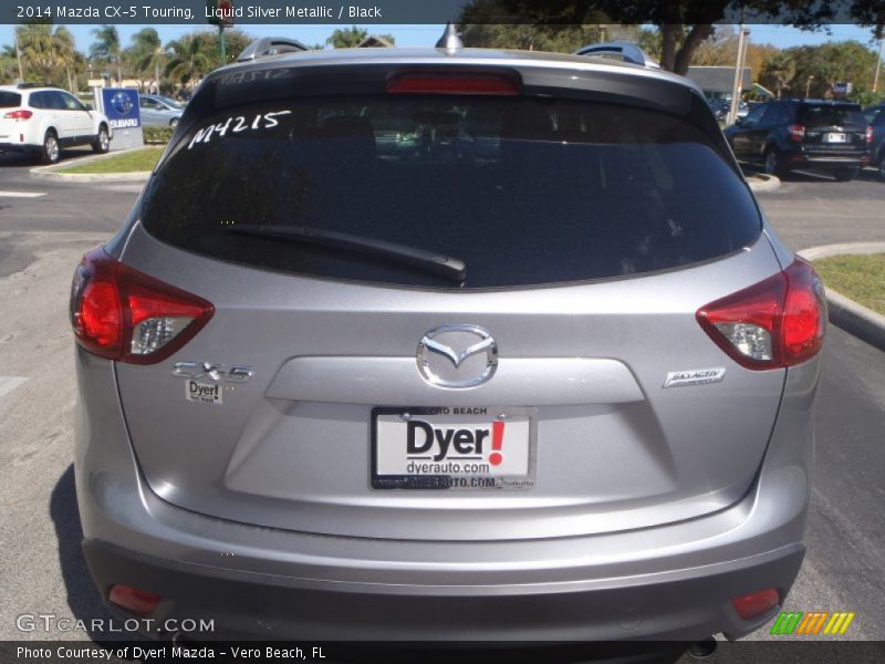 Liquid Silver Metallic / Black 2014 Mazda CX-5 Touring