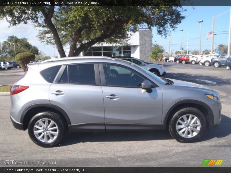 Liquid Silver Metallic / Black 2014 Mazda CX-5 Touring