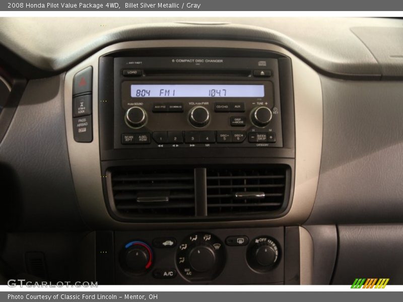 Billet Silver Metallic / Gray 2008 Honda Pilot Value Package 4WD