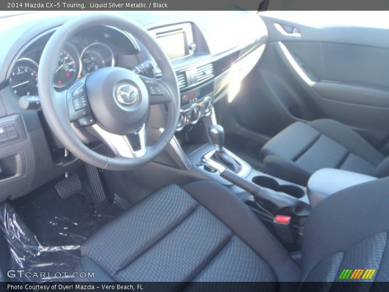 Liquid Silver Metallic / Black 2014 Mazda CX-5 Touring