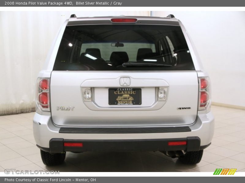 Billet Silver Metallic / Gray 2008 Honda Pilot Value Package 4WD