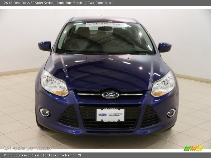 Sonic Blue Metallic / Two-Tone Sport 2012 Ford Focus SE Sport Sedan