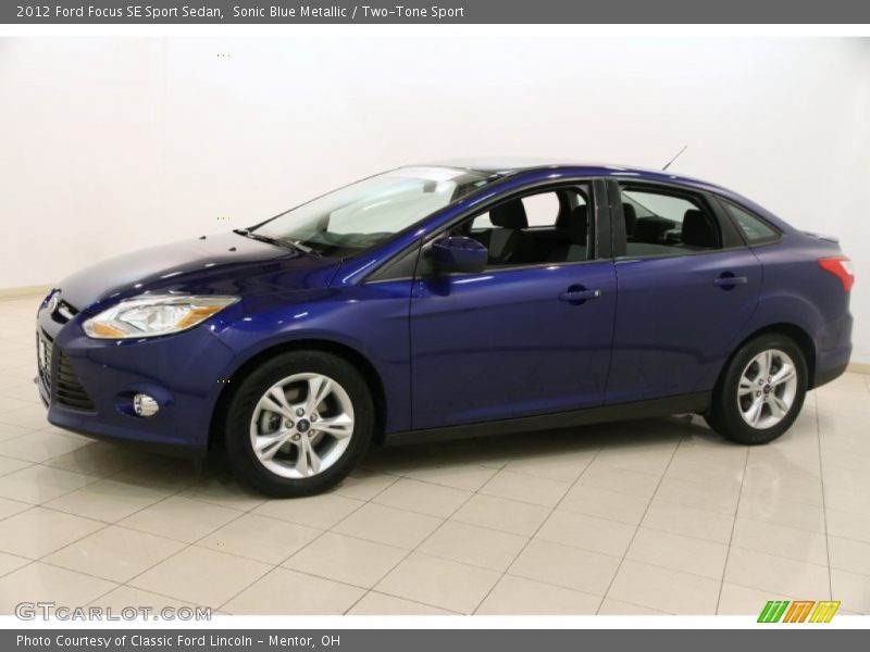 Sonic Blue Metallic / Two-Tone Sport 2012 Ford Focus SE Sport Sedan