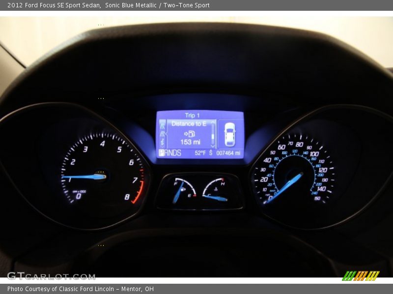 Sonic Blue Metallic / Two-Tone Sport 2012 Ford Focus SE Sport Sedan