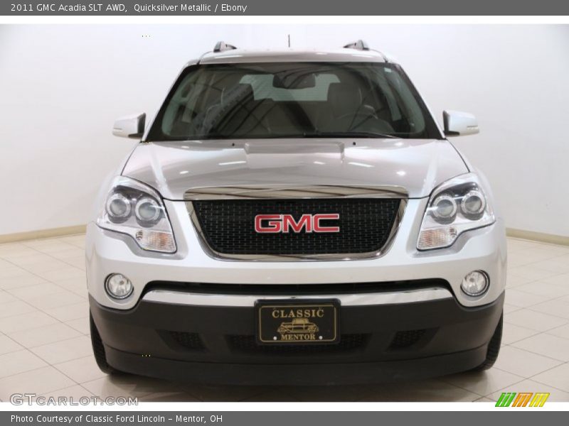 Quicksilver Metallic / Ebony 2011 GMC Acadia SLT AWD