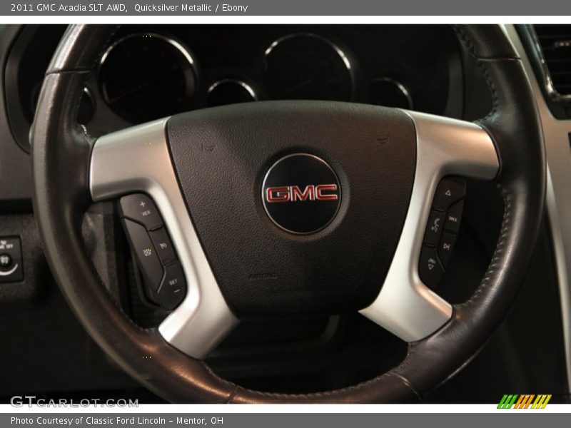 Quicksilver Metallic / Ebony 2011 GMC Acadia SLT AWD