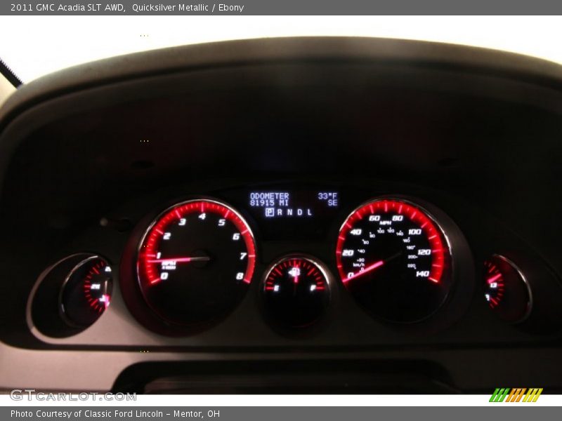 Quicksilver Metallic / Ebony 2011 GMC Acadia SLT AWD
