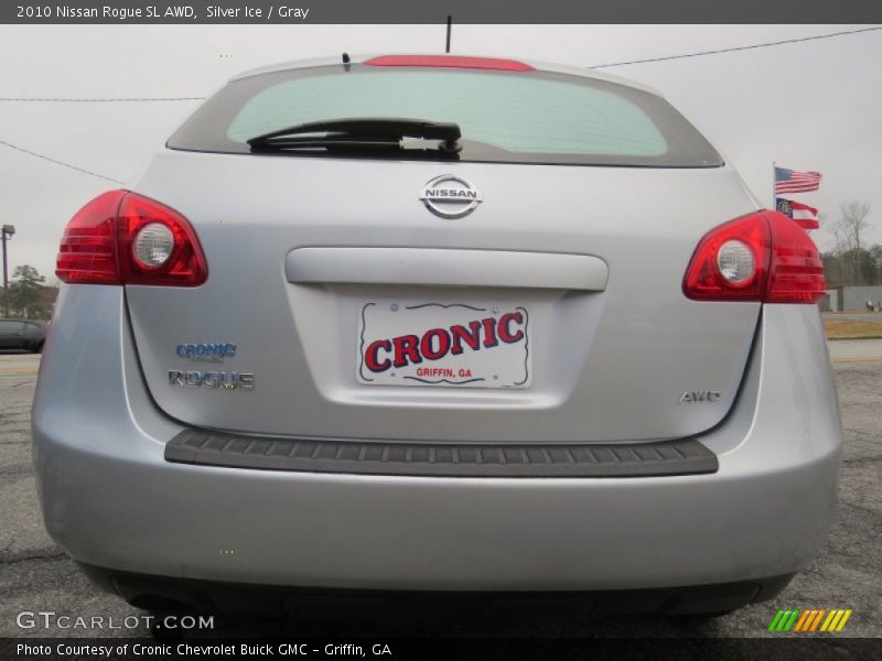 Silver Ice / Gray 2010 Nissan Rogue SL AWD