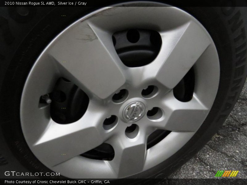 Silver Ice / Gray 2010 Nissan Rogue SL AWD