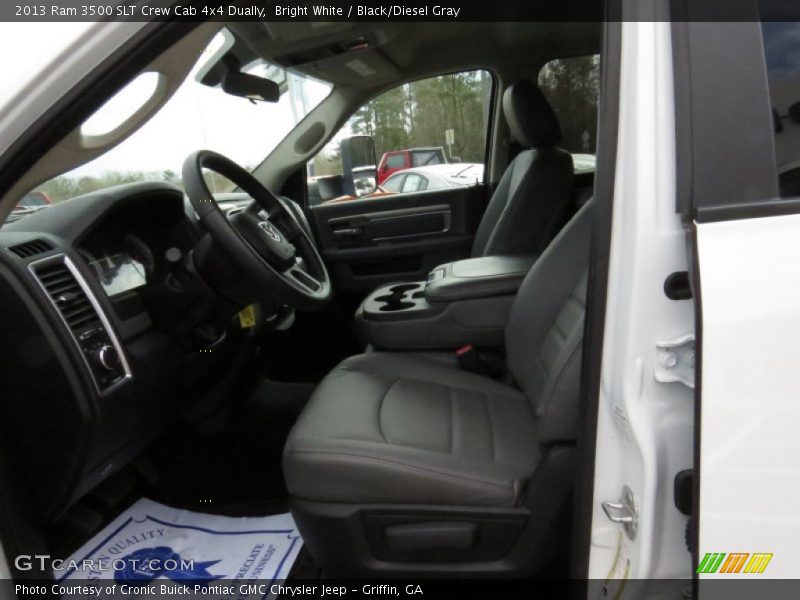Bright White / Black/Diesel Gray 2013 Ram 3500 SLT Crew Cab 4x4 Dually