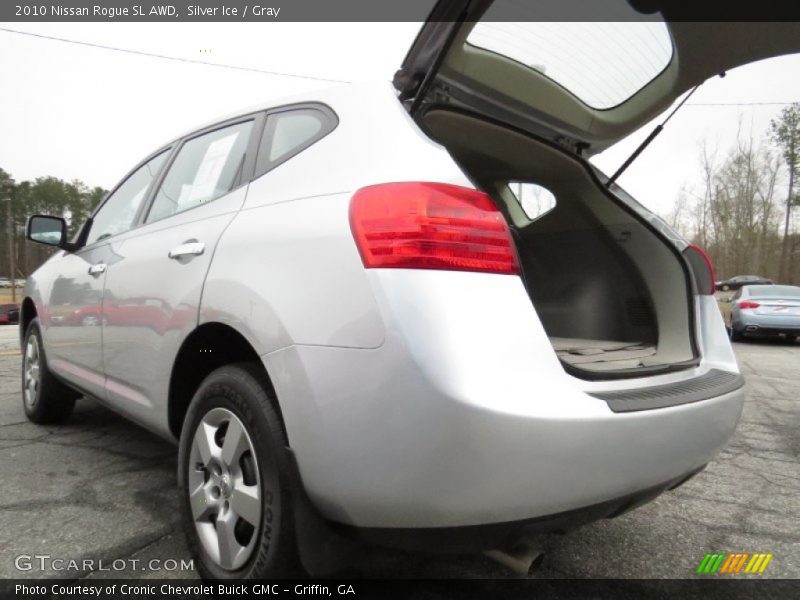 Silver Ice / Gray 2010 Nissan Rogue SL AWD