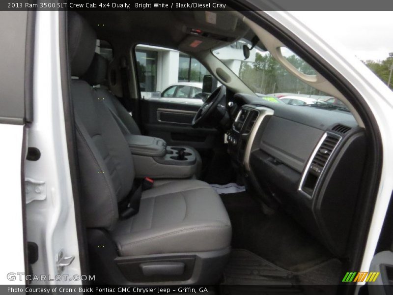 Bright White / Black/Diesel Gray 2013 Ram 3500 SLT Crew Cab 4x4 Dually