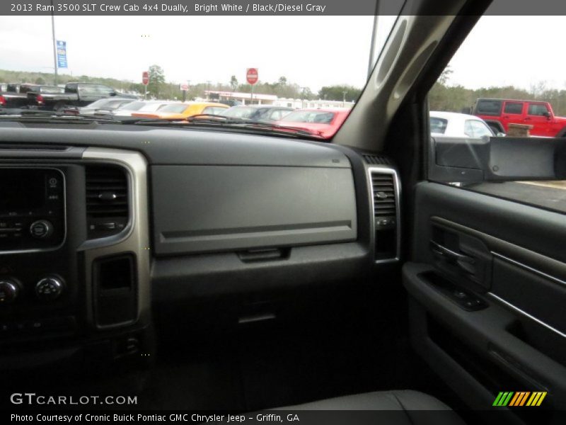 Bright White / Black/Diesel Gray 2013 Ram 3500 SLT Crew Cab 4x4 Dually