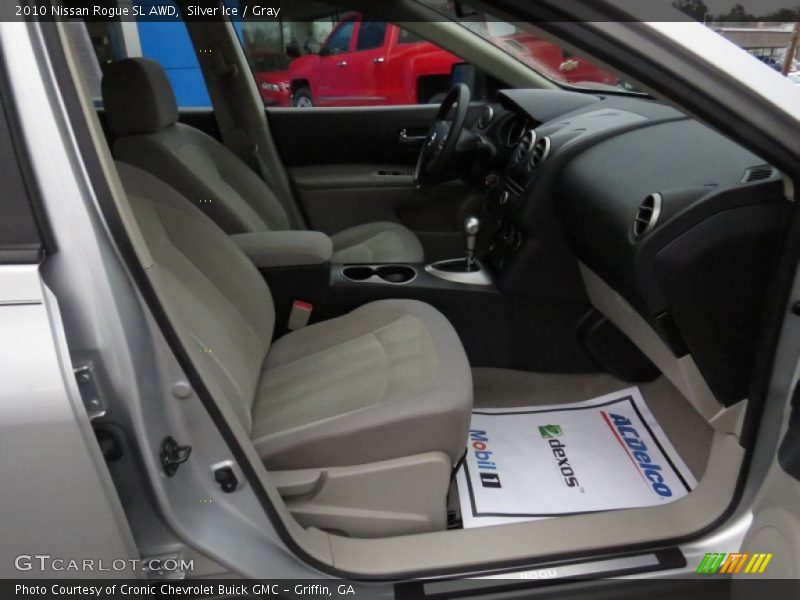 Silver Ice / Gray 2010 Nissan Rogue SL AWD