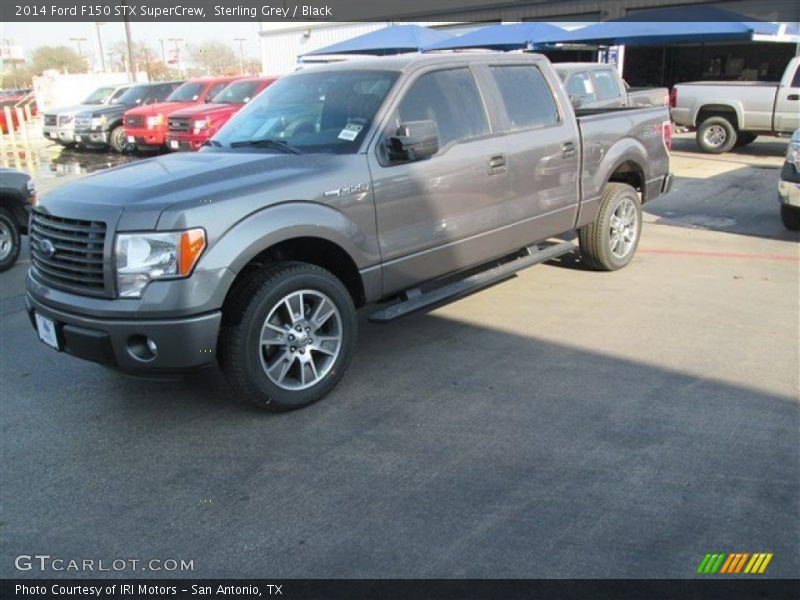 Sterling Grey / Black 2014 Ford F150 STX SuperCrew