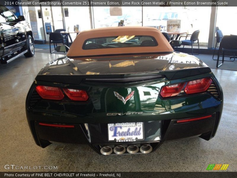 Lime Rock Green Metallic / Premire Edition Brownstone Suede 2014 Chevrolet Corvette Stingray Convertible Z51 Premiere Edition