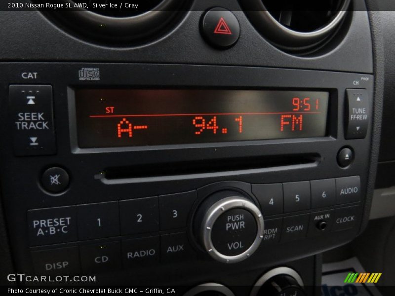 Silver Ice / Gray 2010 Nissan Rogue SL AWD
