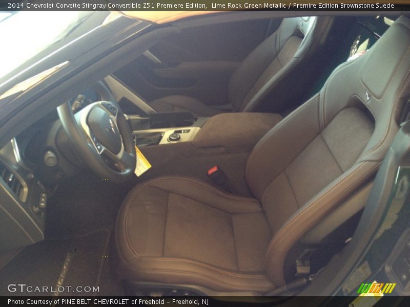 Lime Rock Green Metallic / Premire Edition Brownstone Suede 2014 Chevrolet Corvette Stingray Convertible Z51 Premiere Edition