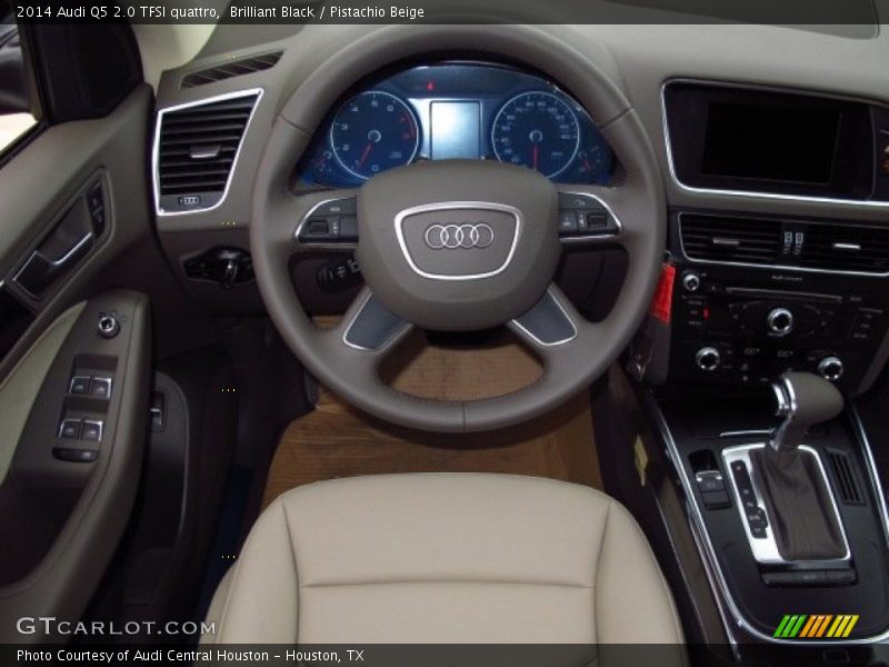Brilliant Black / Pistachio Beige 2014 Audi Q5 2.0 TFSI quattro